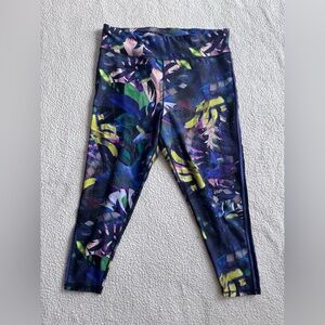 Leisure size 22w Vibrant Patterned Leggings